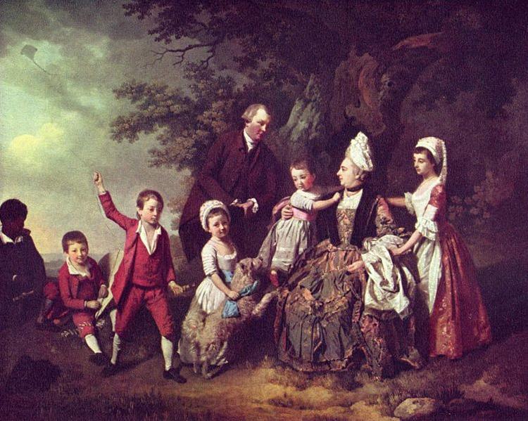 Johann Zoffany Paisaje con un grupo de familia